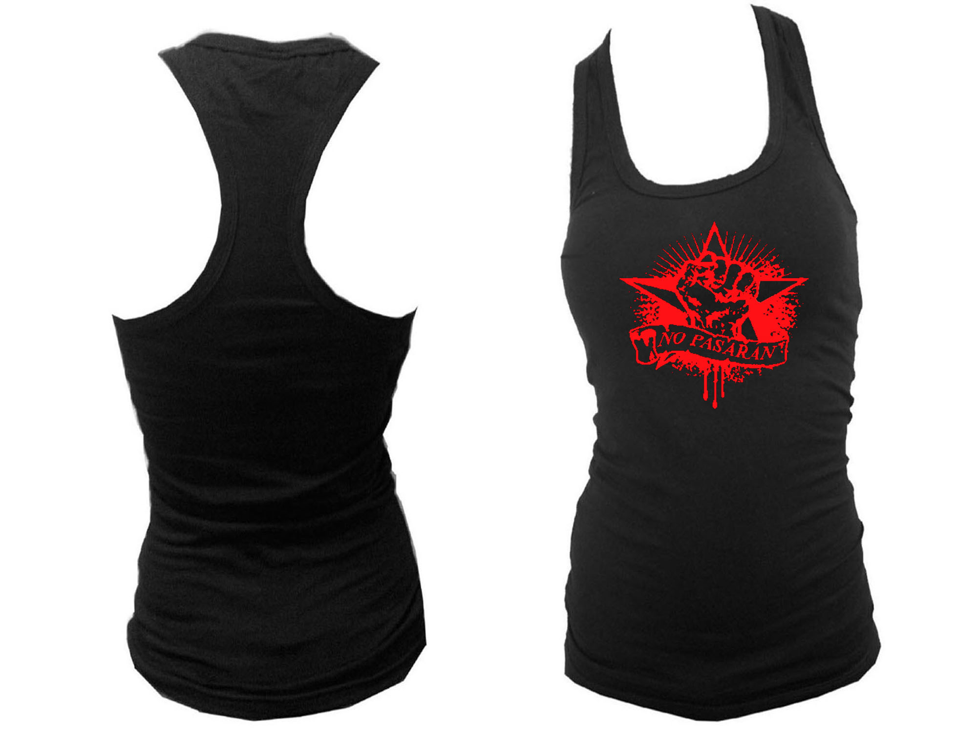 No pasaran black women tank top L/XL